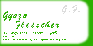 gyozo fleischer business card