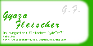 gyozo fleischer business card